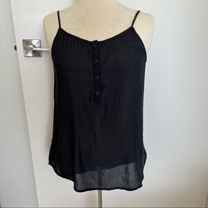Ro & De Semi Sheer Snap Tank